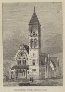 Iglesia Congregacional, Caterham, Surrey (grabado)
