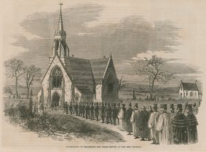 Consagración del nuevo cementerio de Marylebone