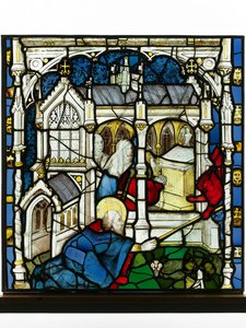 Panel conservado de la Gran Ventana Este en York Minster: 