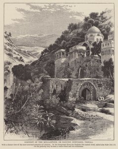 Convento de los Mullawiyeh, o Derviches Danzantes, Trípoli (grabado) de English School
