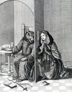 Converte Angliam, o Es una oveja tonta la que hace del lobo su confesor, siglo XIX de English School
