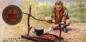 Insignia de Proficiencia en Cocina para Scouts - Horneando un Twist, 1929