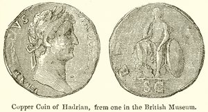 Moneda de cobre de Adriano, del Museo Británico de English School