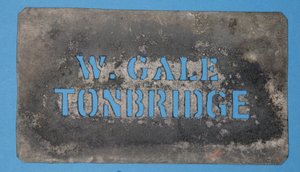 Plantilla de cobre de W. Gale, Tonbridge