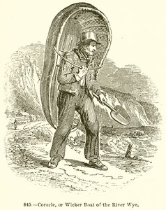 Coracle, o Barco de Mimbre del Río Wye de English School