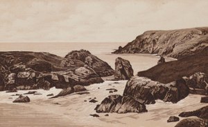 Cornualles: Kynance Cove, Penzance (lito) de English School