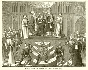 Coronación de Enrique IV. (Manuscrito Harleiano)