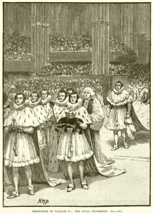 Coronación de Guillermo IV: La procesión real de English School