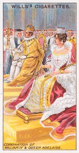 Coronación de Guillermo IV y la Reina Adelaida de English School