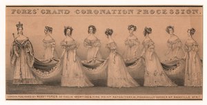 Procesión de coronación de la reina Victoria, Londres de English School