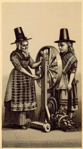 Trajes de Gales: Spinning Genny (lito)