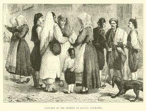 Trajes del Distrito de Ragusa, Dalmacia de English School