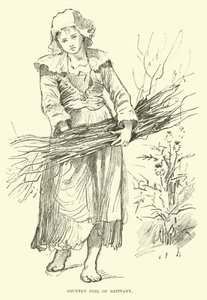 Chica campesina de Bretaña de English School