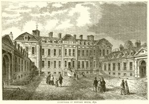 Patio de Montagu House, 1830 de English School