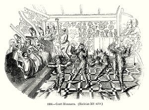 Corte Mummers (grabado) de English School