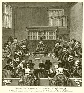 Corte de Tutelas y Livery, c. 1588-1598 de English School