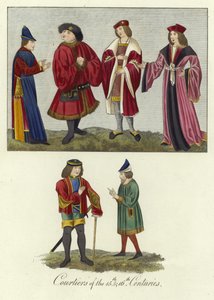 Cortesanos de los siglos XV y XVI de English School