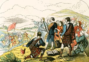 Covenanters atacados por las tropas del rey
