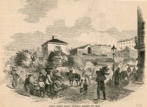 Mercado de Covent Garden, 22 de diciembre de 1849 de English School
