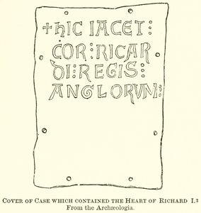 Cubierta del Estuche que Contenía el Corazón de Ricardo I de English School