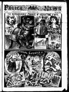 Portada del Illustrated Police News, sábado 21 de marzo de English School