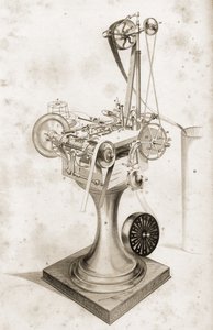 Máquina de Ajuste de Cartas de Crabtree, exhibida en la Gran Exposición de 1851 de English School