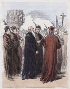 Cranmer llevado a la ejecución de English School
