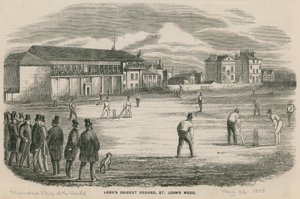 Partido de críquet en Lords Cricket Ground, St Johns Wood de English School
