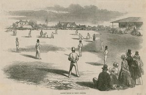 Partido de críquet en Lords Grounds de English School