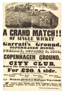Partido de cricket, 6 de octubre de 1846 de English School