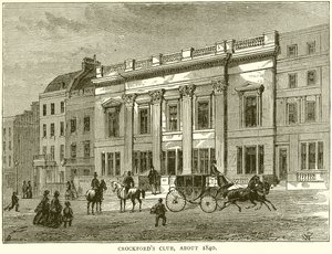 Crockfords Club, alrededor de 1840