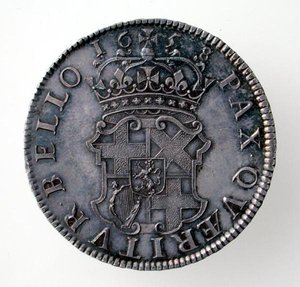 Corona de Oliver Cromwell (1599-1658), Casa de Moneda de Londres, 1658 (reverso)