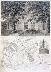 Jardines de Cupers, Lambeth, grabado por Bartholemew Howlett, 1746 de English School