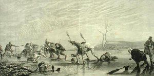 Curling en c.1880, de 
