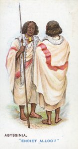 Saludo Habitual en Abisinia, 1907 de English School