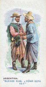 Saludo Habitual en Argentina, 1907 de English School
