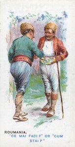 Saludo Habitual en Rumania, 1907 de English School