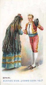 Saludo Habitual en España, 1907 de English School