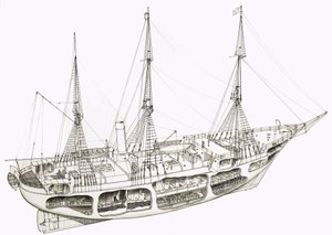 Recorte de barco no identificado de English School