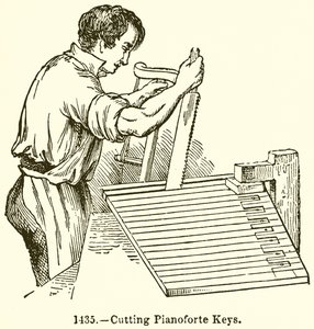Corte de Teclas de Pianoforte de English School