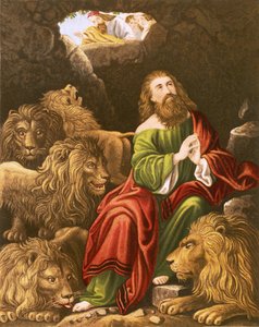 Daniel en el foso de los leones de English School
