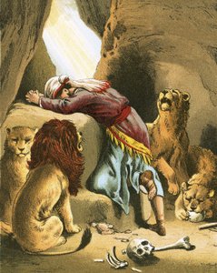 Daniel en el foso de los leones de English School