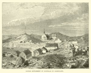 Asentamiento danés de Godthaab en Groenlandia de English School