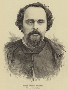 Dante Gabriel Rossetti (grabado) de English School