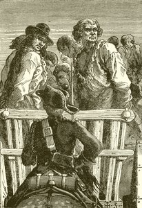 Danton y sus compañeros camino a la guillotina