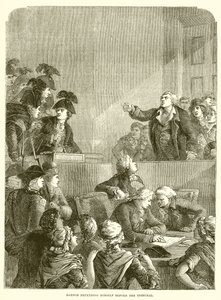 Danton defendiéndose ante el Tribunal de English School