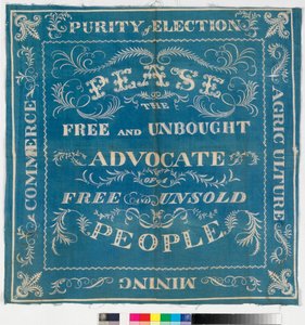 Bandera electoral de Darlington para Joseph Pease, 1832 de English School
