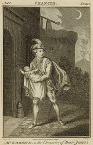 David Garrick, actor, en el personaje de Don Juan de English School