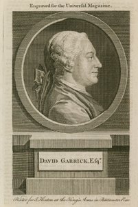 David Garrick, grabado para la Universal Magazine