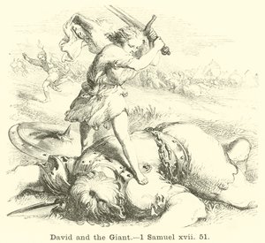 David y el gigante, 1 Samuel, xvii, 51